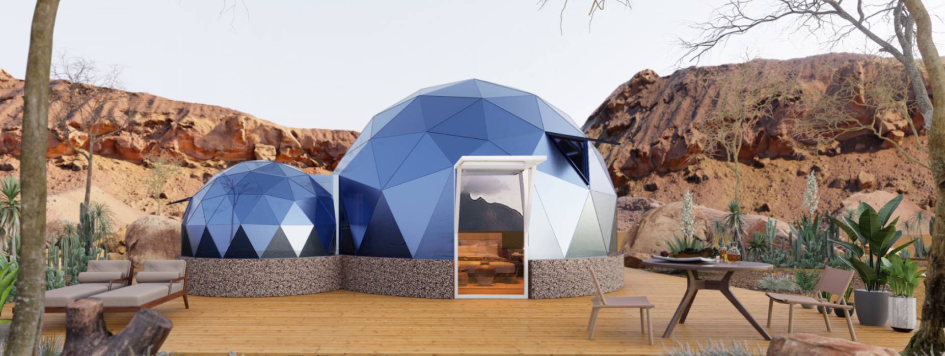 广南县球形智能光伏玻璃星空房